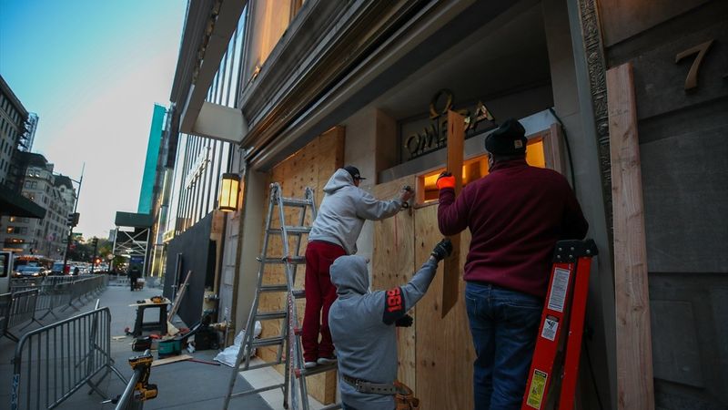 ABD'de mağazaların seçim önlemi