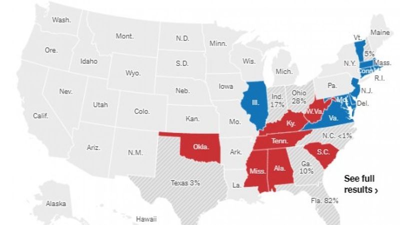 Amerika'daki seçimlerde hangi eyalette kim kazandı