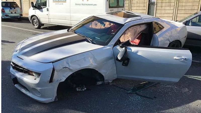 Enes Batur'un kaza anı kamerada