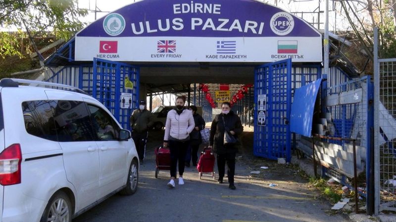 Edirne'nin Ulus Pazarı kapandı, Bulgarlar geri döndü