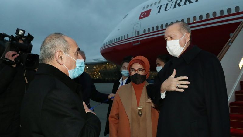 Cumhurbaşkanı Erdoğan Azerbaycan’da