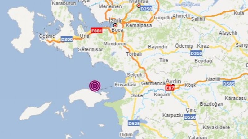 Kuşadası’nda 4.0 büyüklüğünde deprem