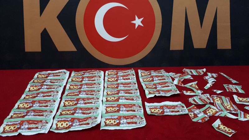 Gaziantep'te sahte Milli Piyango bileti ele geçirildi