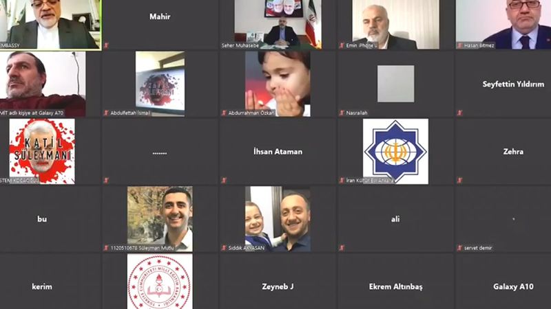 Kasım Süleymani anmasına online protesto