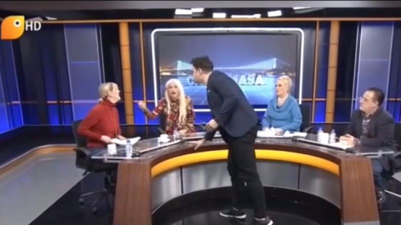 Canlı yayında Mehdi'yim diyen kadın tartışması