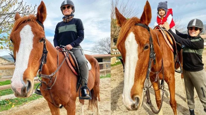 Ece Vahapoğlu, 9 yıl sonra ata bindi