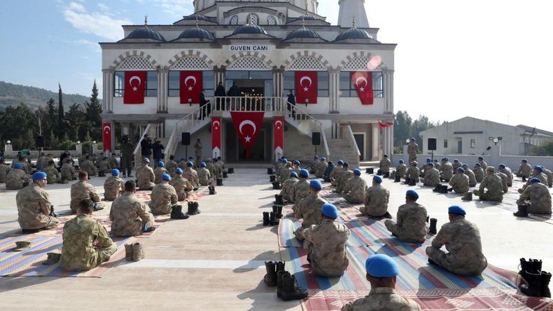 Foça Jandarma Komando Okulu'na cami yapıldı