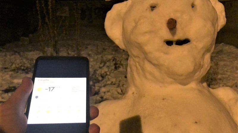 Eskişehir’de termometreler eksi 17’yi gördü