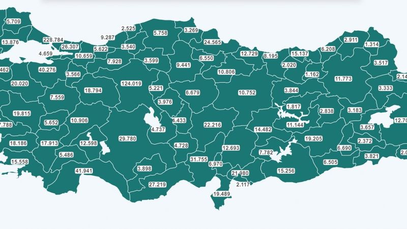 Türkiye'nin aşı haritası erişime açıldı