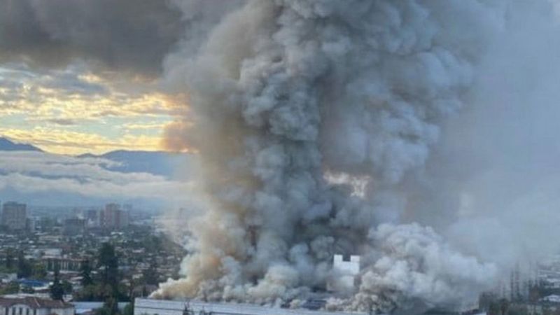 Şili’de hastanede yangın