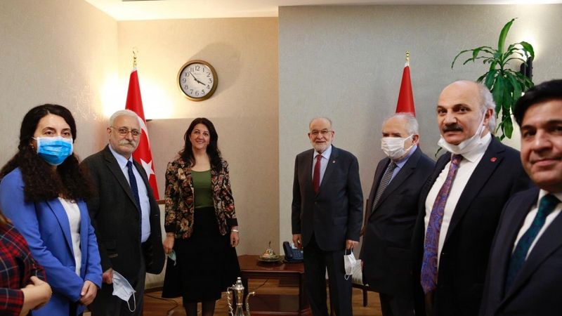 HDP'den Saadet Partisi'ne ziyaret