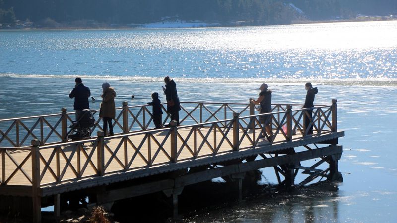 Abant hafta sonunda sadece yabancı turistleri ağırladı