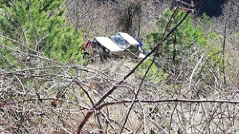 Kastamonu'da direksiyon başında uyuyan sürücü uçuruma yuvarlandı