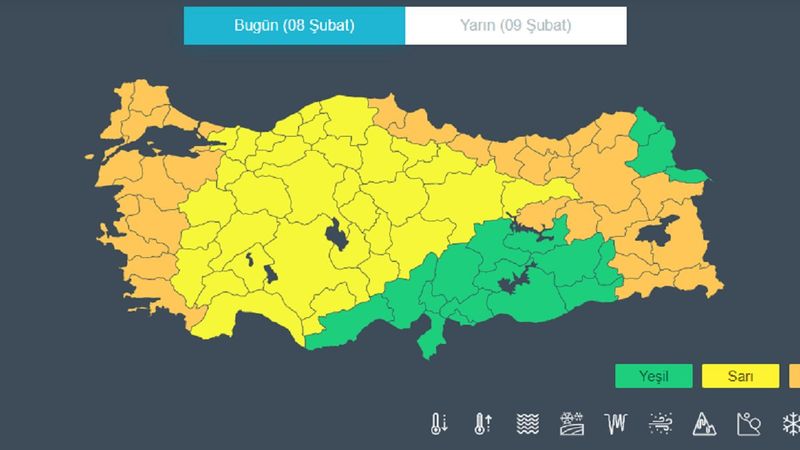 MeteoUyarı nedir? Meteorolojik renk kodları ne anlama geliyor?