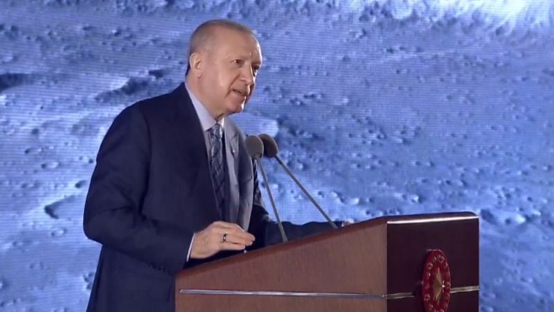 Cumhurbaşkanı Erdoğan, uzay programının sloganını açıkladı