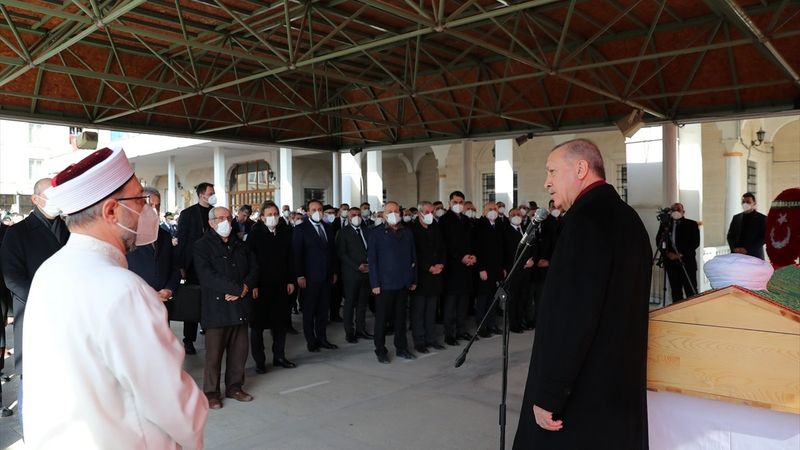 Cumhurbaşkanı Erdoğan, Hafız Abdullah Nazırlı'nın cenaze törenine katıldı