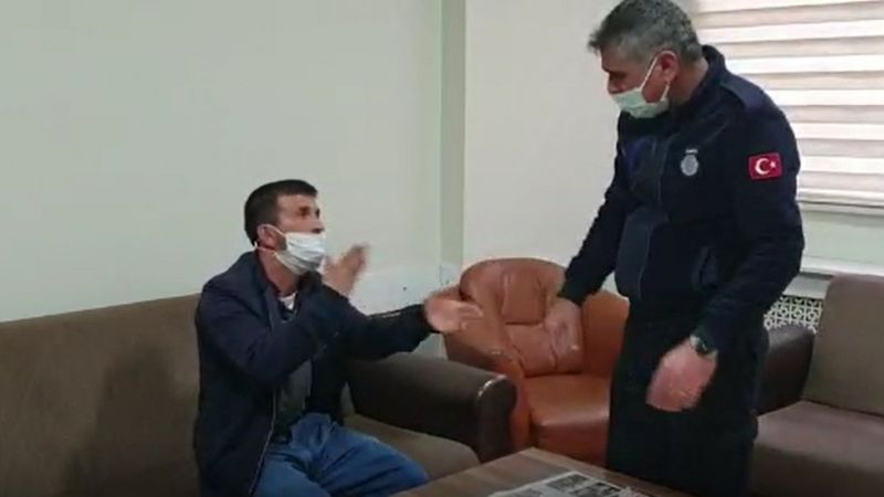 Çorum’da engelli maaşı olan dilencinin üzerinden 355 lira çıktı