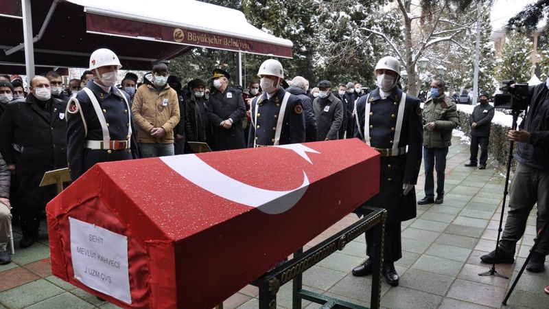 Gara şehidi Eskişehirli Mevlüt Kahveci, son yolculuğuna uğurlandı