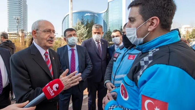 Kılıçdaroğlu motorlu kuryelerle buluştu