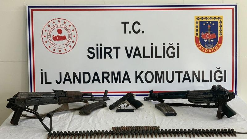 Siirt’te PKK’lı teröristlere ait mühimmat yakalandı