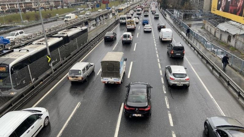 İstanbul'da yoğun trafik