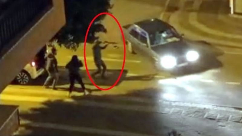 Manavgat'ta silahlı kavga kamerada