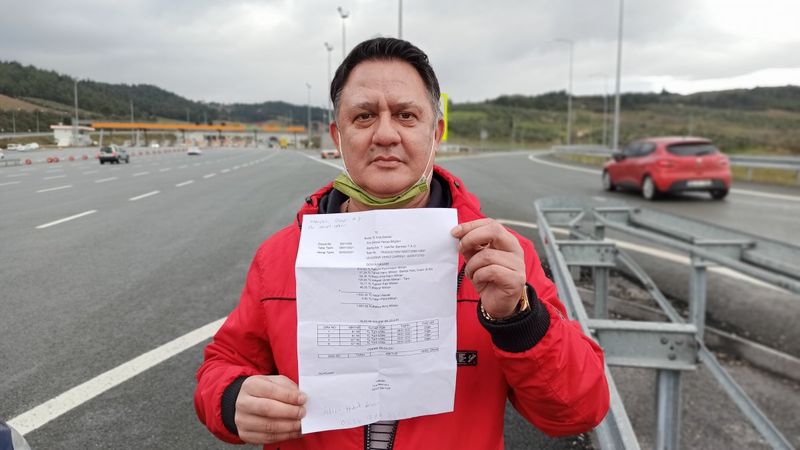 Bursalı sürücü otoyol geçiş ücretini ödemeyi unutunca icralık oldu
