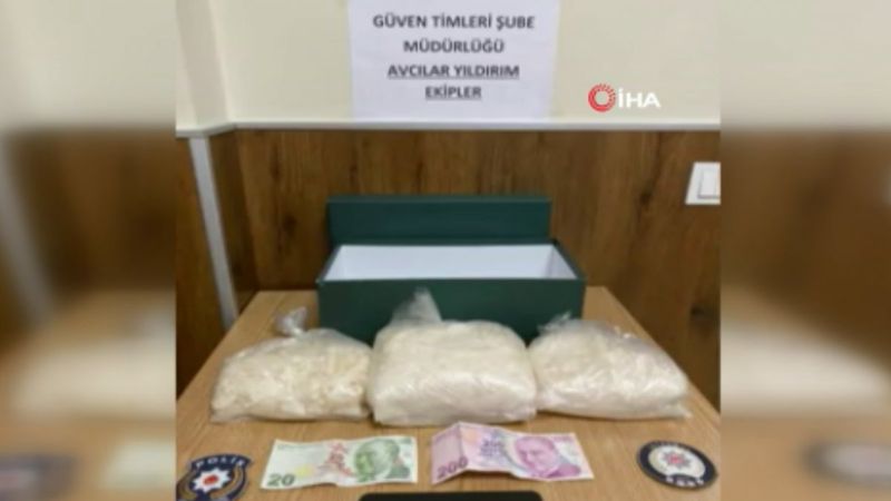 Avcılar’da ticari takside 2 kilo metamfetamin ele geçirildi