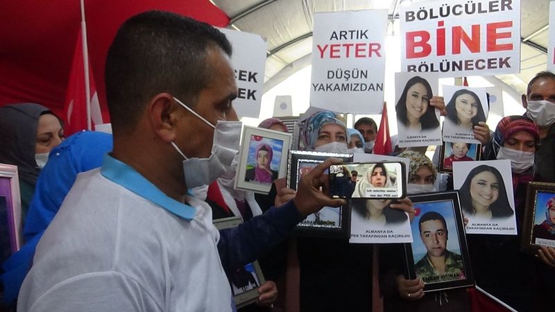 Evlat nöbetindeki ailelerden Almanya’da eylem yapan Maide Türemiş’e destek