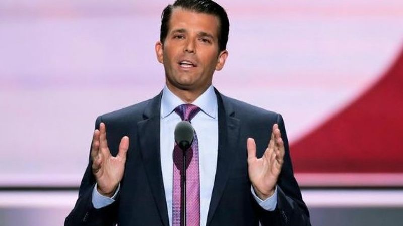 Donald Trump'ın oğlu Joe Biden'ın düşüşüyle alay etti