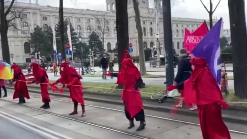 Avusturya’da iklim değişikliği ve çevre kirliliği protestosu düzenlendi