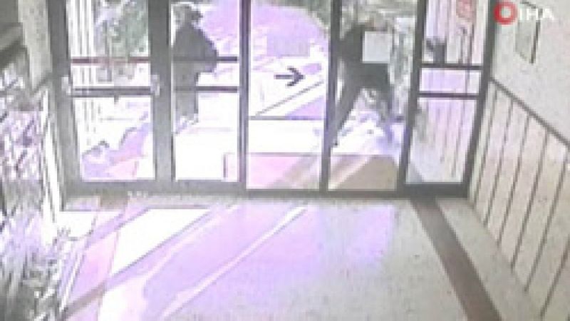 Ataköy'de bir şahıs kediye tekme attı