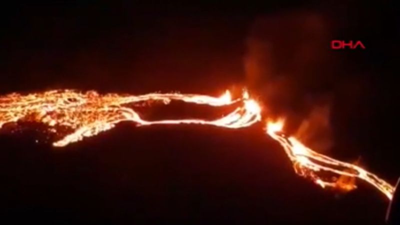 İzlanda’da yanardağ 781 yıl sonra uyandı