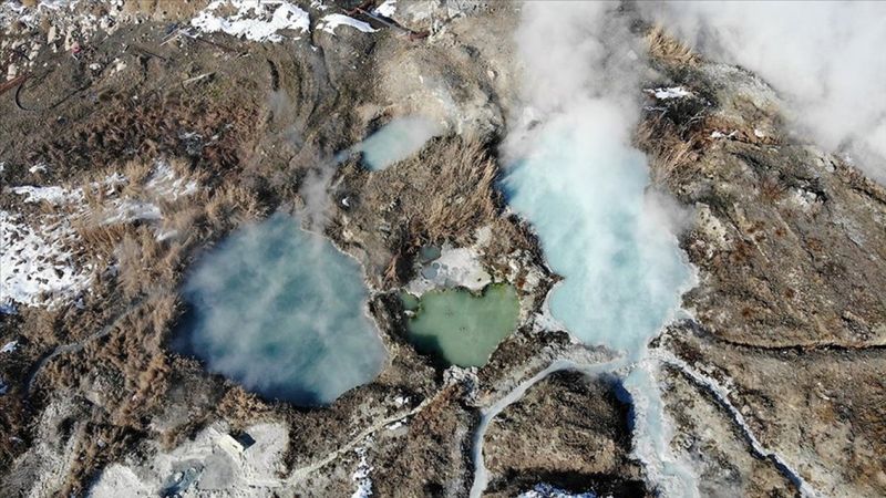 Ağrı'nın Diyadin Kaplıcaları her mevsim uğrak yeri
