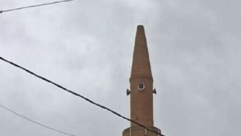 Nevşehir’de fırtına minarenin alemini uçurdu