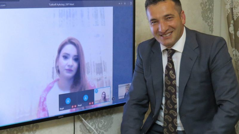Erzurum’dan Azerbaycan’a bağlantı: Online nişan yapıldı