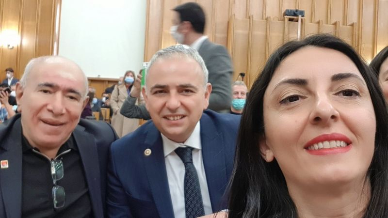 İlyas Salman CHP grup toplantısına katıldı