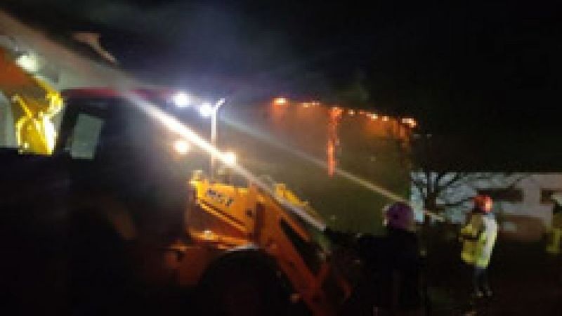 Bursa'da tavuk çiftliğindeki yangında bin 500 tavuk telef oldu