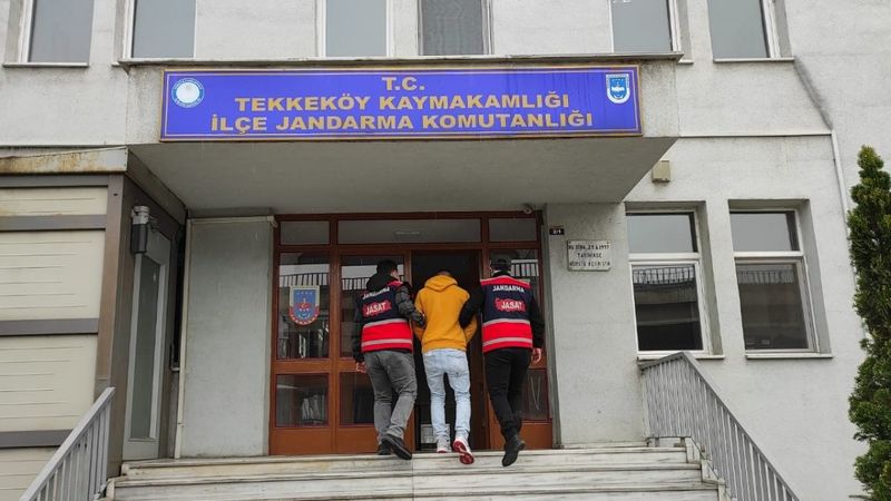 Samsun'da hırsızlık şüphelisi jandarma takibinden kaçamadı