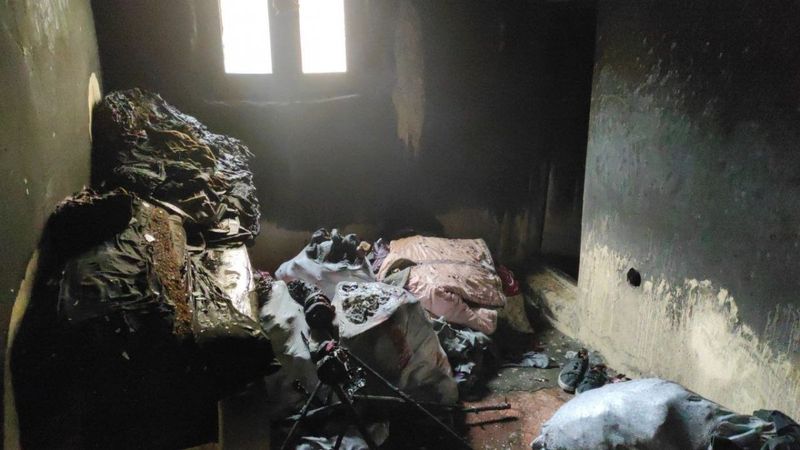 Şanlıurfa'da evde mangal keyfi yangına neden oldu