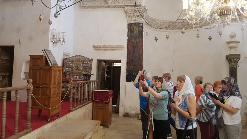 Mardin'e önceki gün gelen ilk Rus turist kafilesi, heyecan yaşattı