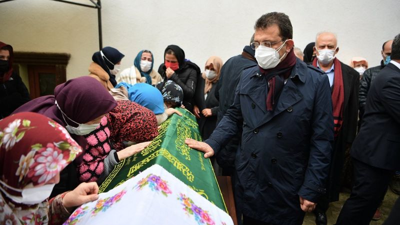 Ekrem İmamoğlu'nun kayınvalidesi Hava Kaya, toprağa verildi