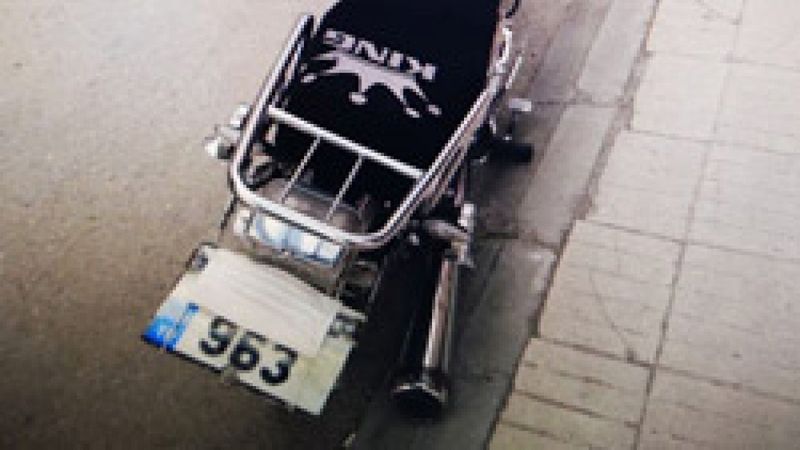 Çorum'da plakasını maskeyle kapatan motosikletliye para ve men cezası