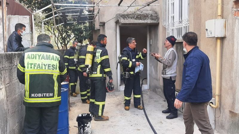 Adıyaman’da kazan dairesinde yangın