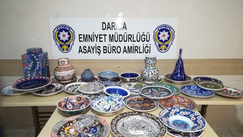 Kocaeli'de 650 bin TL değerindeki çiniyi çalan şahıs yakalandı