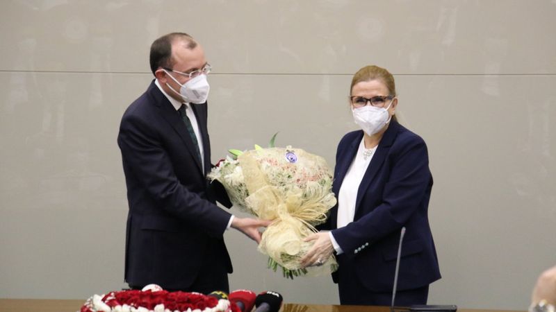 Ticaret Bakanlığı'nda devir teslim töreni