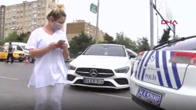 Ataşehir’de sahte basın kartıyla geçmek istedi, yakalandı