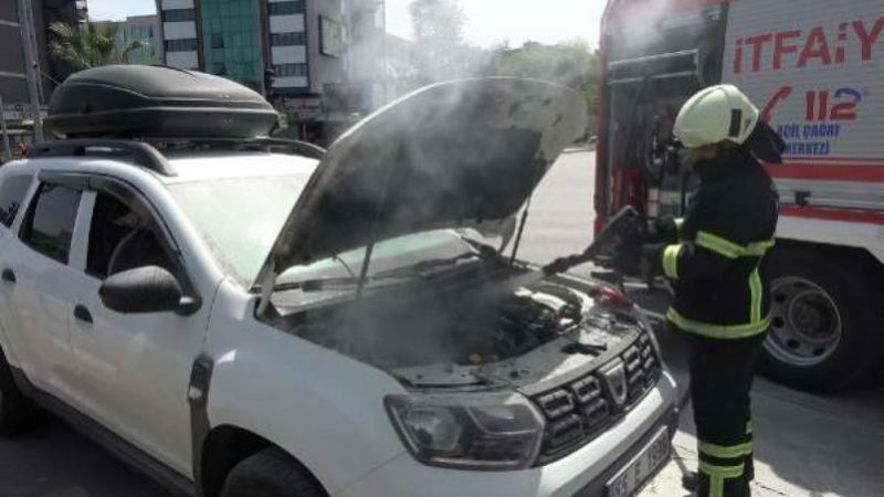 Samsun'da seyir halindeki cip alev aldı
