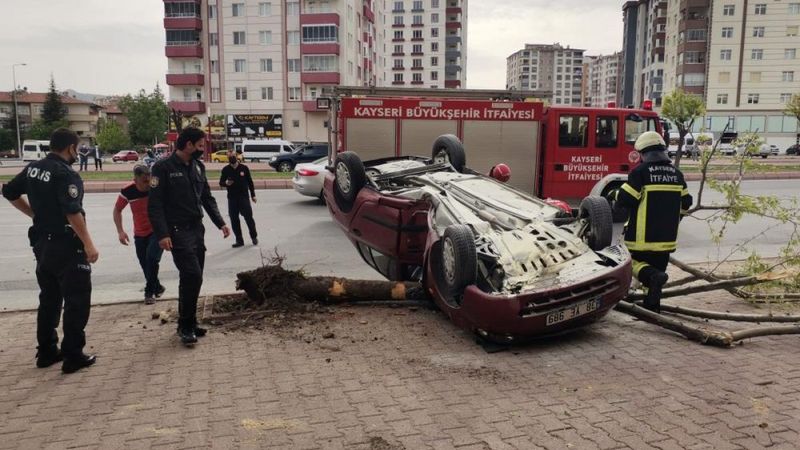 Kayseri'de trafik kazası: 1 yaralı