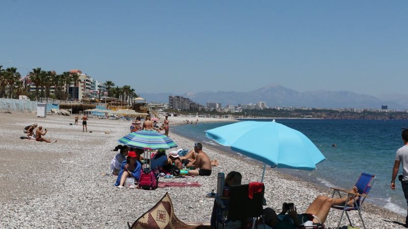 Antalya'da iki mevsim bir arada